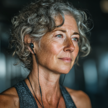 Boldog idős párok jógáznak a természetben